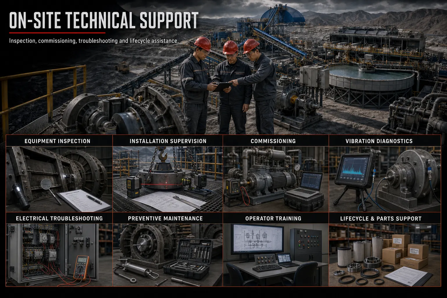 On-site technical support service portfolio